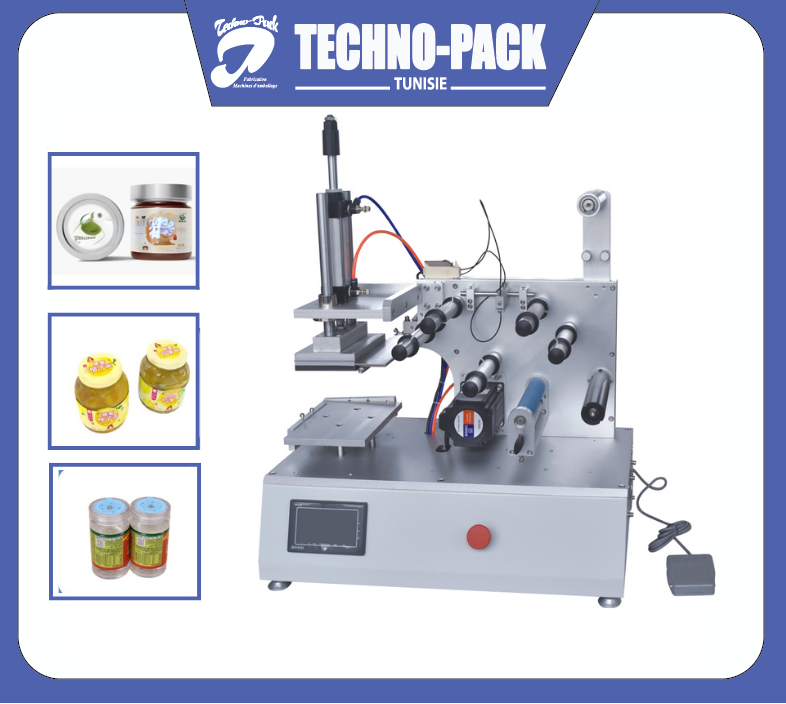 etiqueteuse flate a table semi-automatique